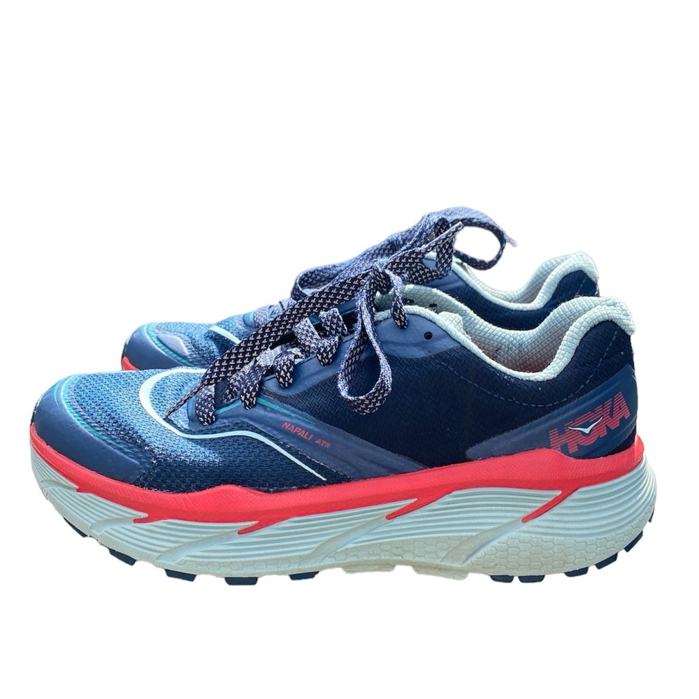 Hoka One One Women's Navy Blue Coral Athletic Running Shoes